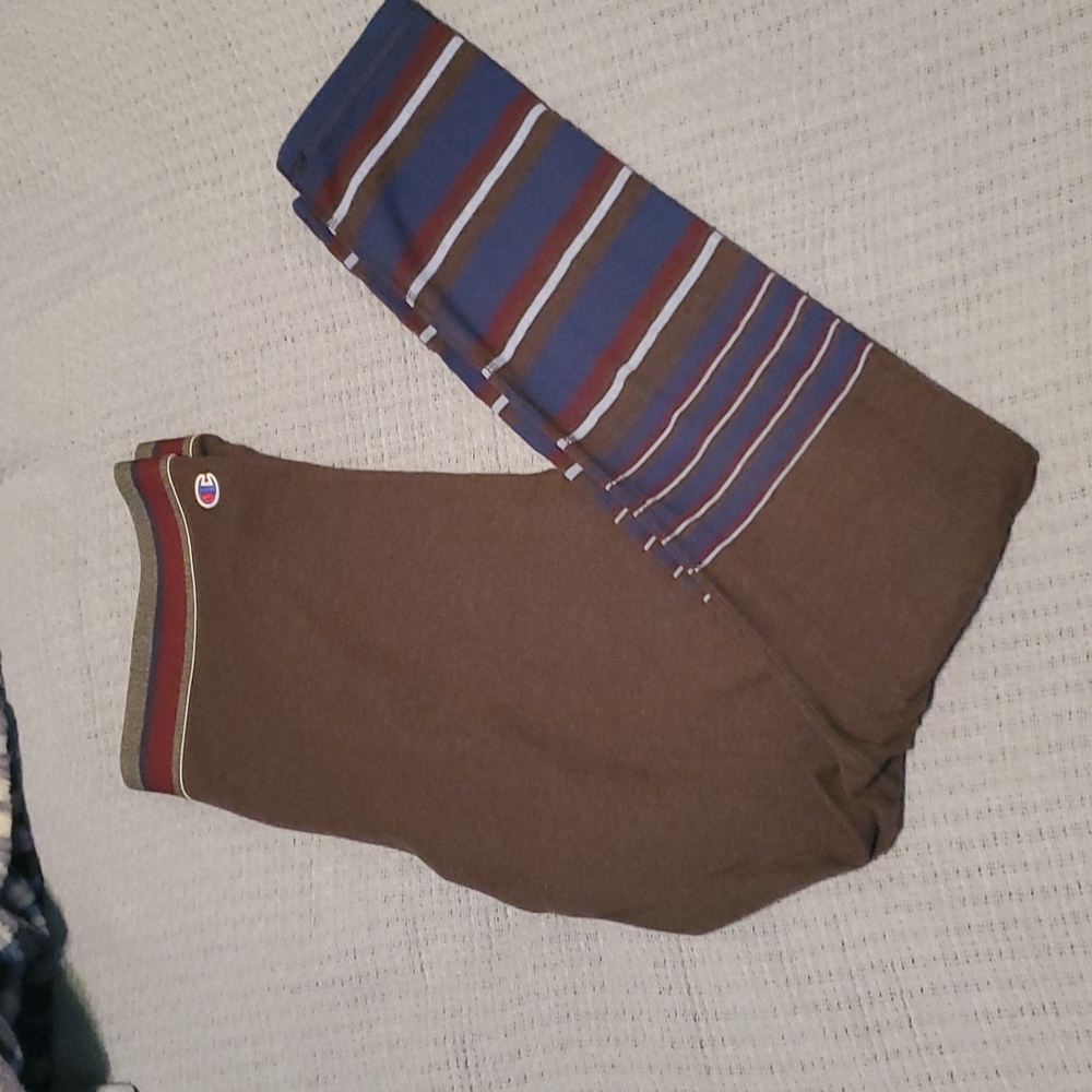 Blue and Maroon Champion Leggings